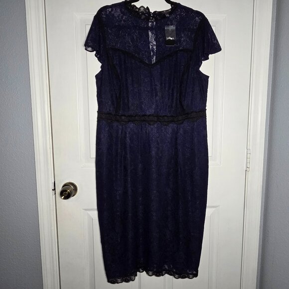 torrid Dresses & Skirts - Torrid NEW Navy Lace Midi Dress- Size: 14 (Women’s)